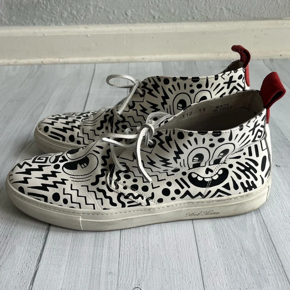 RARE DEL TORO x PEPSI LIVE FOR NOW Eduardo Hattie Graffiti Chukka Sneakers Sz 11 - Picture 7 of 11